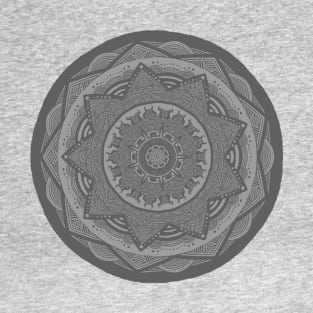 Gray Mandala T-Shirt